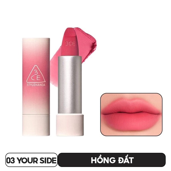 [Hàng Công Ty] 3CE Son Cashmere Hug Lipstick 03