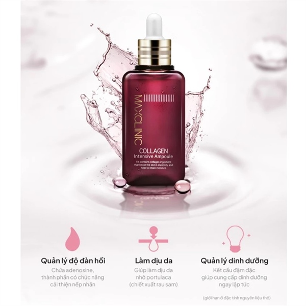 Serum maxclinic tím: chống lão hóa, xóa nhăn, dưỡng ẩm 100ml