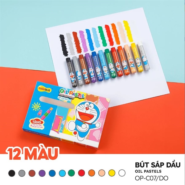 Bút sáp dầu op-c07/do 12 màu