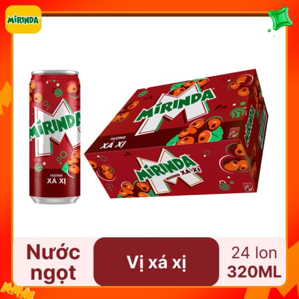 Mirinda Xá xị Lon 320ml x 24 lon
