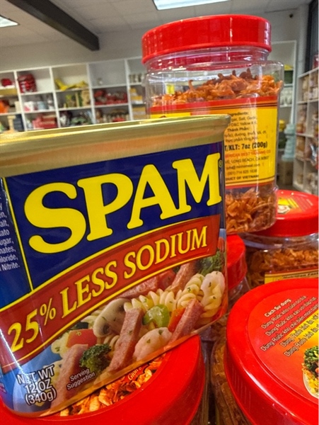 Thịt Hộp Spam Less Sodium 25%