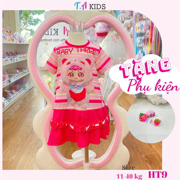 HT9 (11-40Kg)Váy Babythree hồng