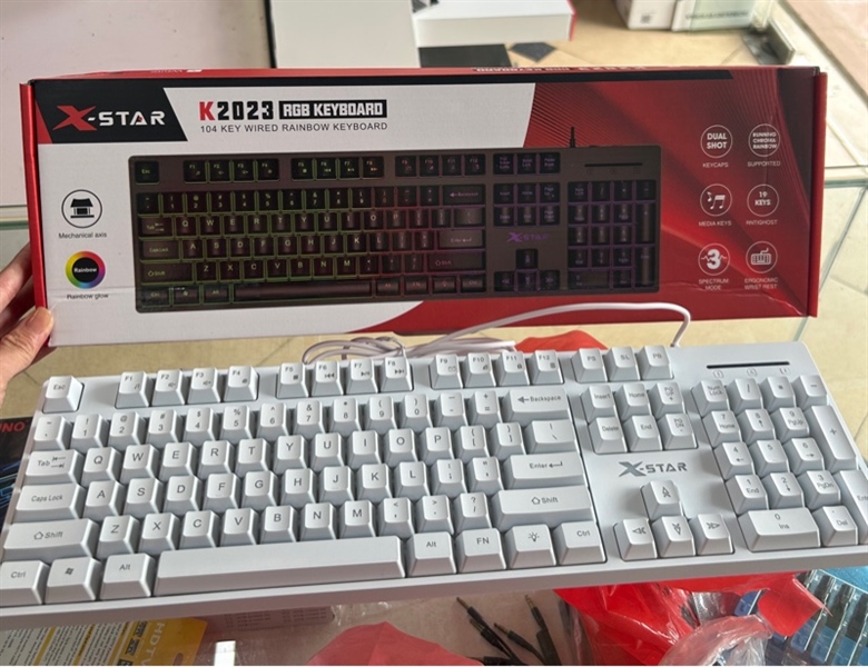 Bàn phím Xstar K2023 Trắng (6T)