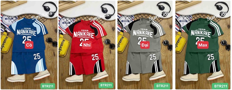 BỘ ĐÙI NAM IN CHỮ NANIKAKE SM