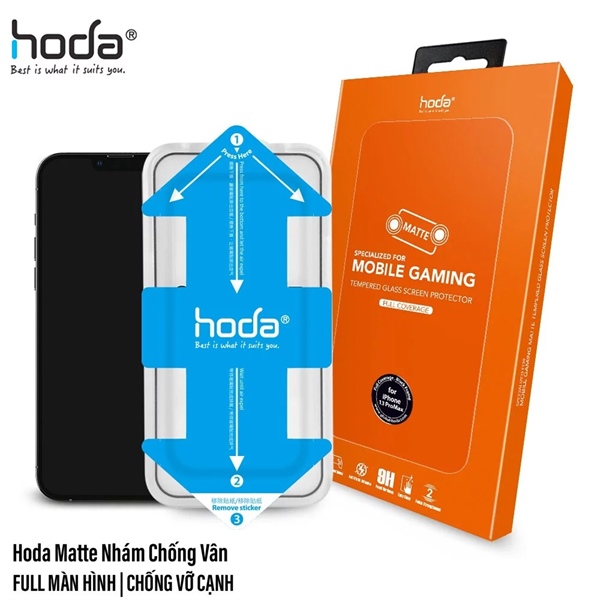 Cường lực HODA nhám (có khung dán)