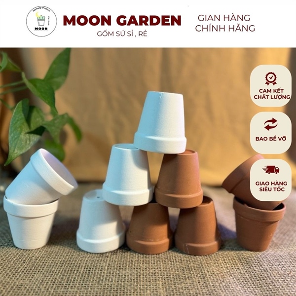 Chậu đất nung Bát Tràng 7x7 cm