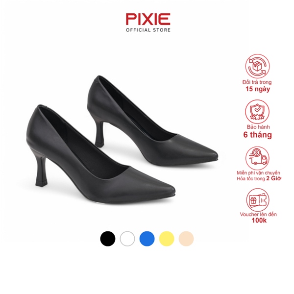 Giày Cao Gót 7cm Basic Mũi Nhọn Êm Chân X457