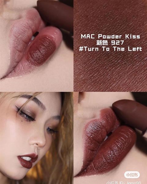 Son thỏi Mac Powder Kiss Lipstick Turn to the left