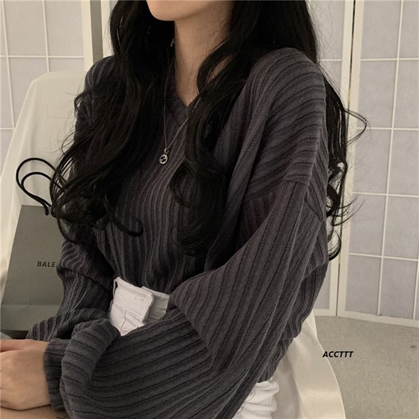 Áo Crop Cổ Tim Thun Tăm