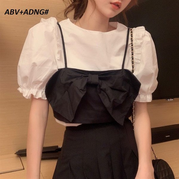 Áo Bèo Vai+Áo Dây Nơ Giữa#