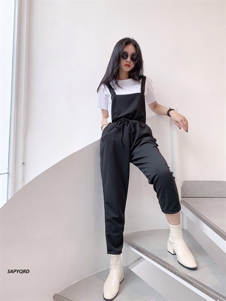 Set Áo Phông Yếm Quần Rút Dây