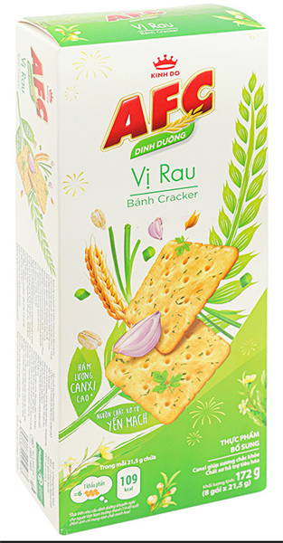 Bánh AFC dinh dưỡng vị rau 172g