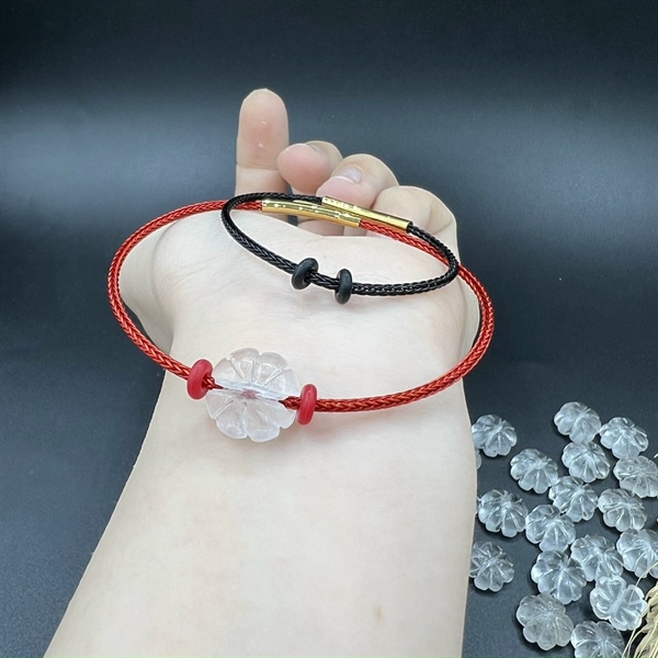 Cỏ 4 lá thạch anh trắng