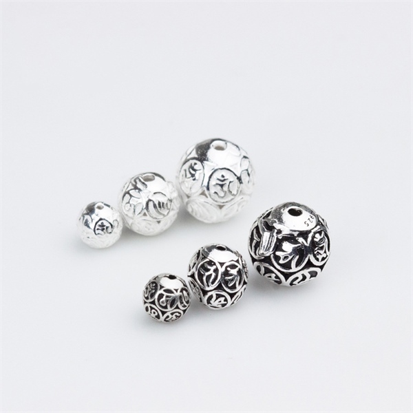 Bi tròn khắc kinh phật 14mm CA101-1