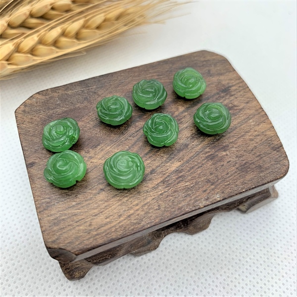 Hoa mẫu đơn Ngọc bích 10x6mm