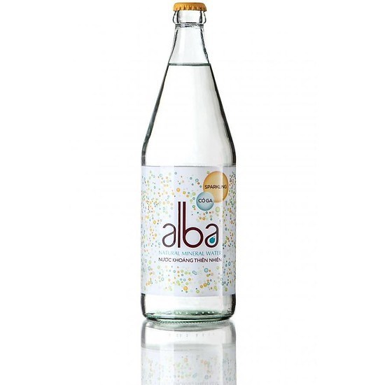 NƯỚC KHOÁNG ALBA CÓ GAS CHAI 450ML (GLASS) 20