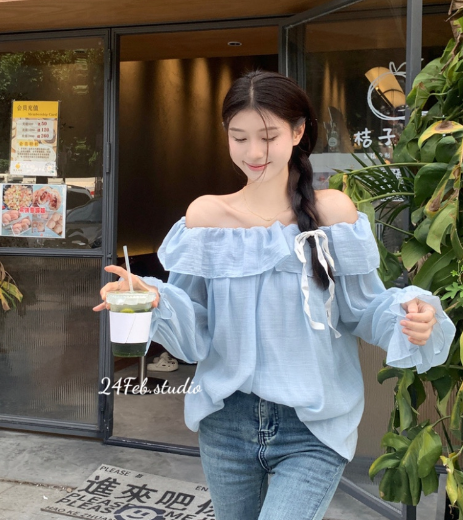 [Duy Nhung] Áo dài tay trễ vai tay bồng