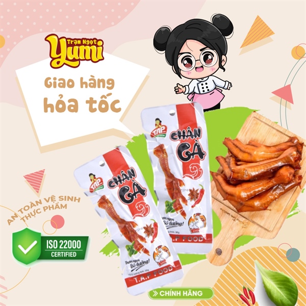 Chân gà cay TAPFood vị Từ Xuyên 50g - Đỏ