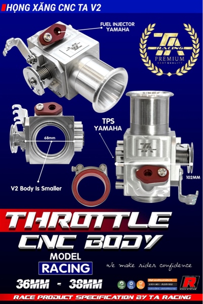 009569 Họng xăng TA CNC Premium V2 - 36