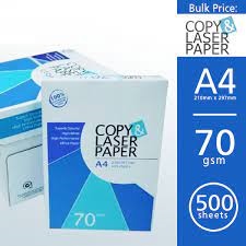 Giấy A4 Copy & Laser 70 gsm
