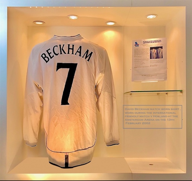 Áo bóng đá retro Anh 2002 trắng dài tay In Beckham-7