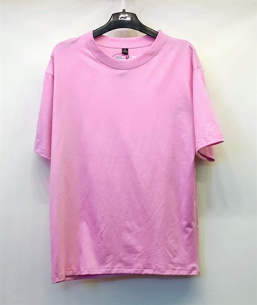 Áo thun Cổ tròn Hồng Phấn| Unisex 65%cotton