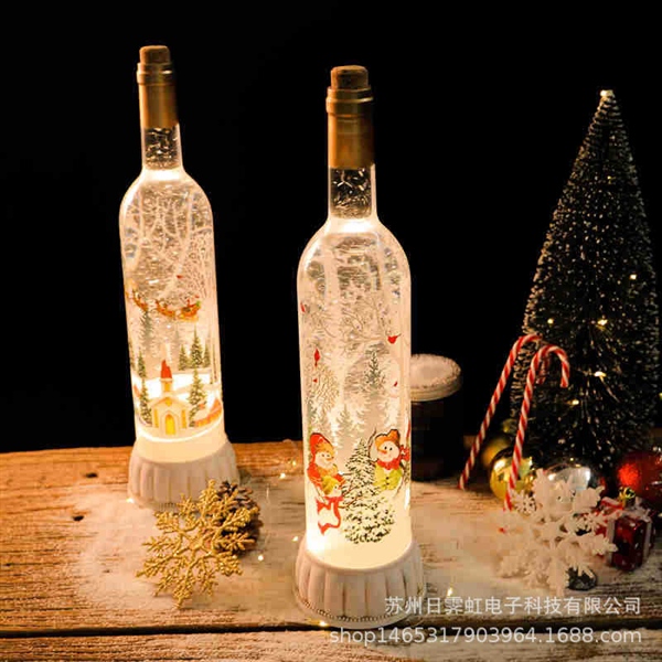 Chai Rượu Tuyết Xmas