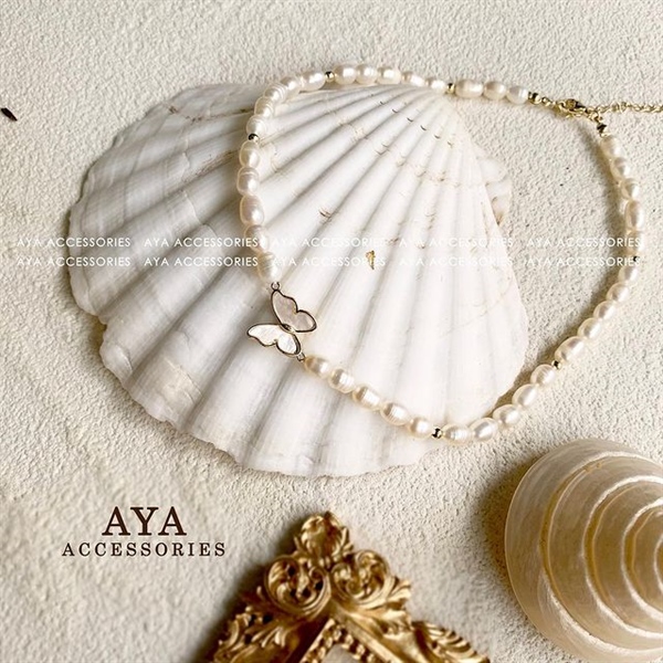 BUTTERFLY PEARL NECKLACES