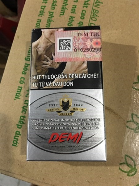 Thuốc Lá Mèo Bạc Nhỏ Craven Demi Gói