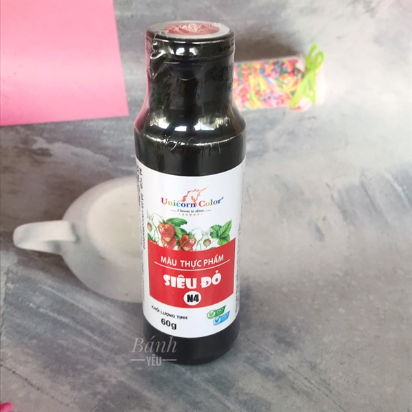 Màu Bánh Kem Unicorn Siêu Đỏ 60g