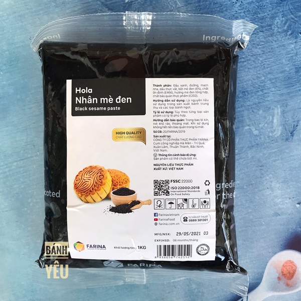 Nhân Bánh Trung Thu Mè Đen Hola 1kg
