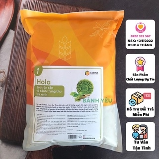 Bột Trộn Sẵn Vỏ Bánh Trung Thu Trà Xanh Farina 1kg