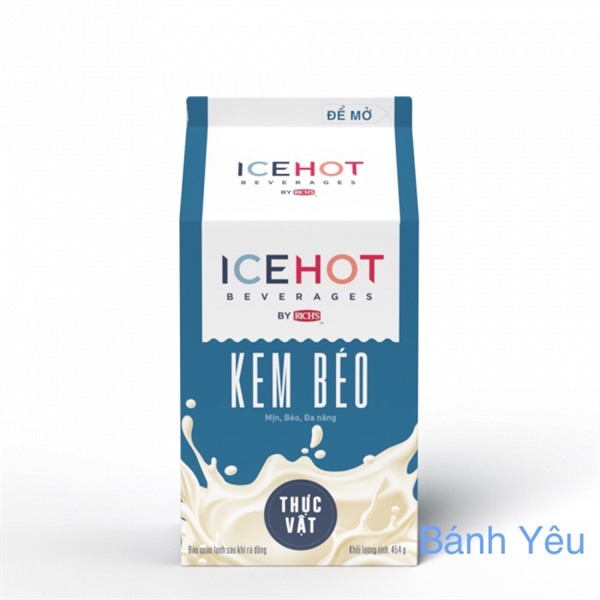 Kem béo thực vật RICH ICEHOT Hộp 454g