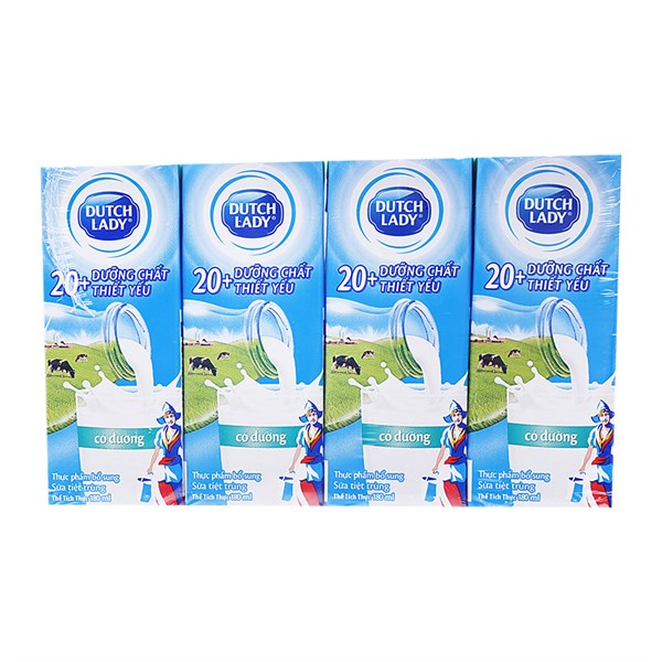 Cô Gái Hà Lan ( có đường hộp 180ml )