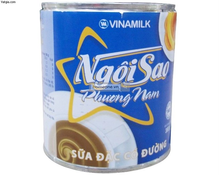 Sữa đặc có đường Ngôi Sao Phương Nam Xanh dương lon 380g
