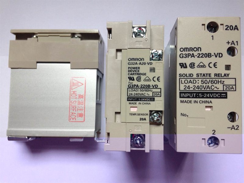 Rơ le bán dẫn Omron dòng 1P-20A G3PA-220B-VD DC5-24 - (used).