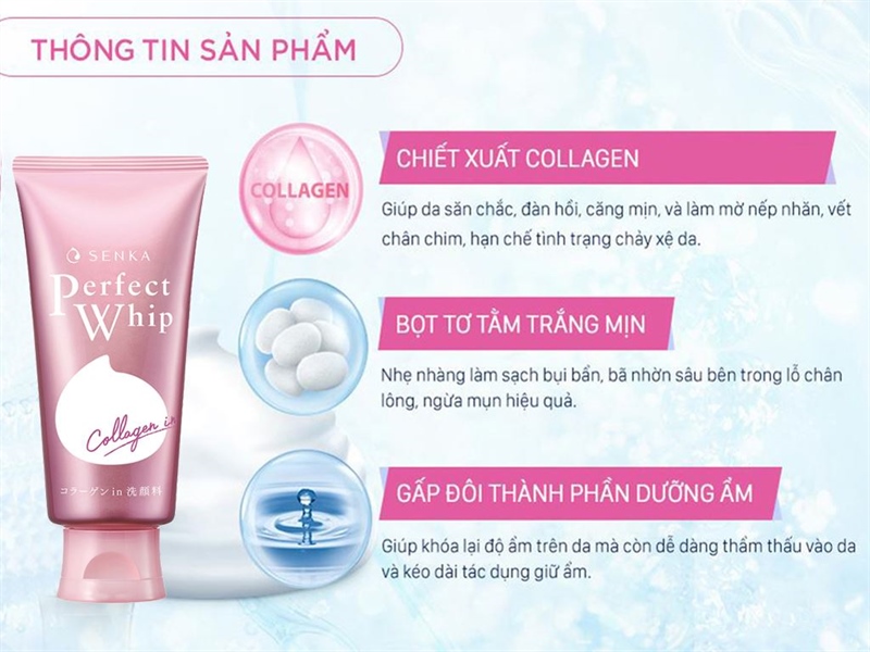SRM SENKA Collagen sạch sâu đàn hồi 120G
