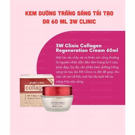 Kem dưỡng da 3w clinic collagen Regeneration cream 60g