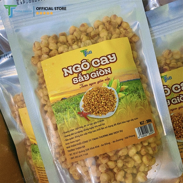Ngô Cay Sấy Giòn 300g (Gói) - Online