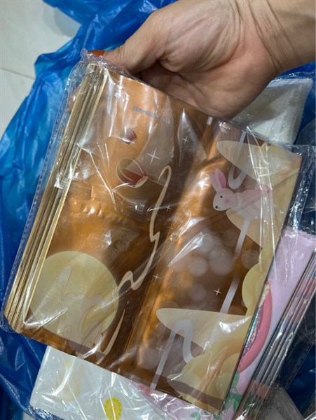 Túi ép nhập ngang 14cm / khay 250gr