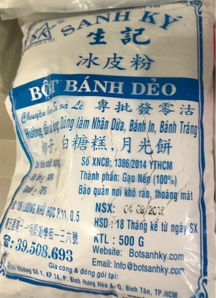 Bột bánh dẻo Sanh Ký Xanh