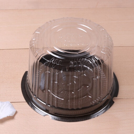 Hộp nhựa tròn nắp rời đế nâu A016-(14x7cm)-1 CÁI