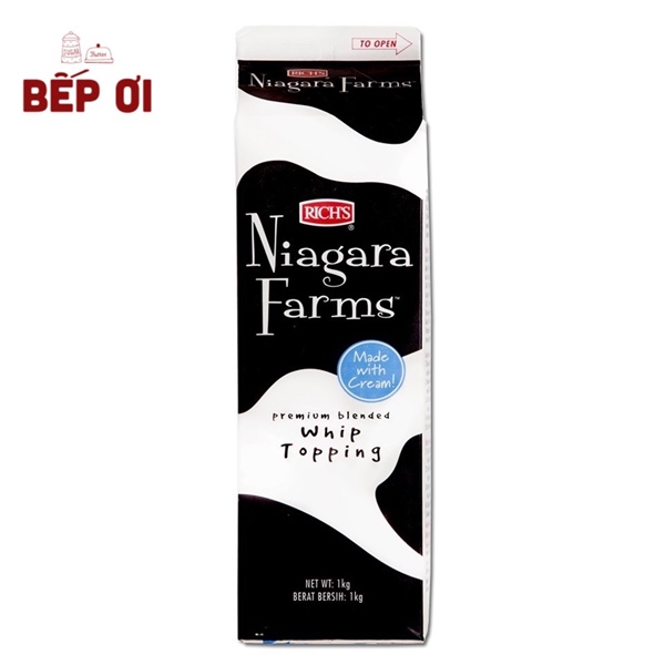 Kem Topping NIAGARA FARM đen - RICH