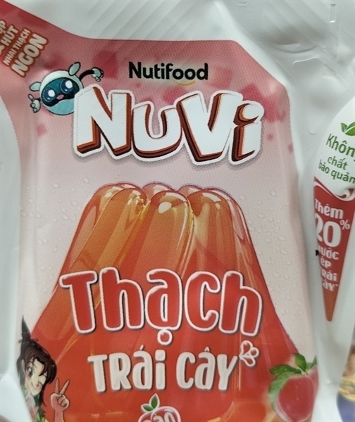 NUVI THẠCH TRÁI CÂY ĐÀO TÚI