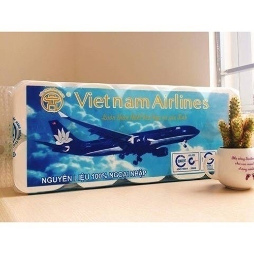 GIẤY VỆ SINH KHÔNG LÕI VÀ CÓ LỖI VIETNAM AIRLINE 10 CUỘN