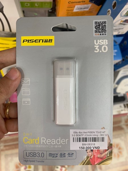 Đầu đọc thẻ PISEN TS-E147 3.0 SD&TF