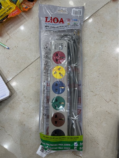 Ổ điện LIOA 6DN3.3.15 3m