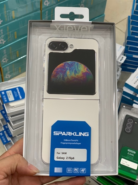Ốp SAMSUNG FLIP 6 X-Level Sparkling trong