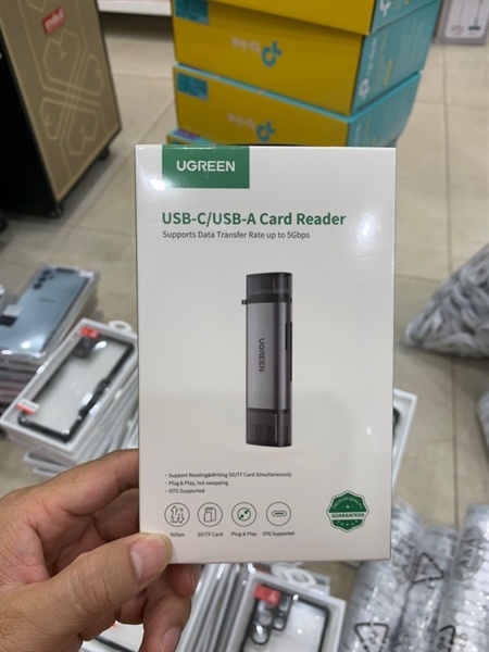 Đầu đọc thẻ UGREEN USB-C/ USB-A 50706 3.0