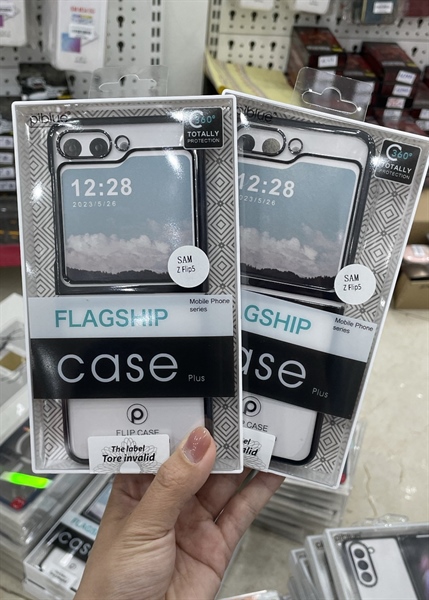 Ốp SAMSUNG Z FLIP 5 Piblue Cứng viền si